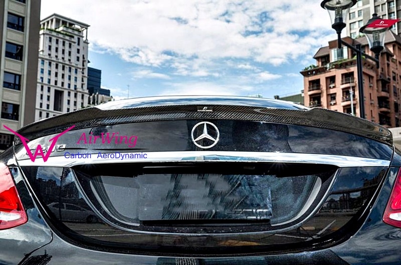 Mercedes-Benz W205 M4 style carbon trunk spoiler 01
